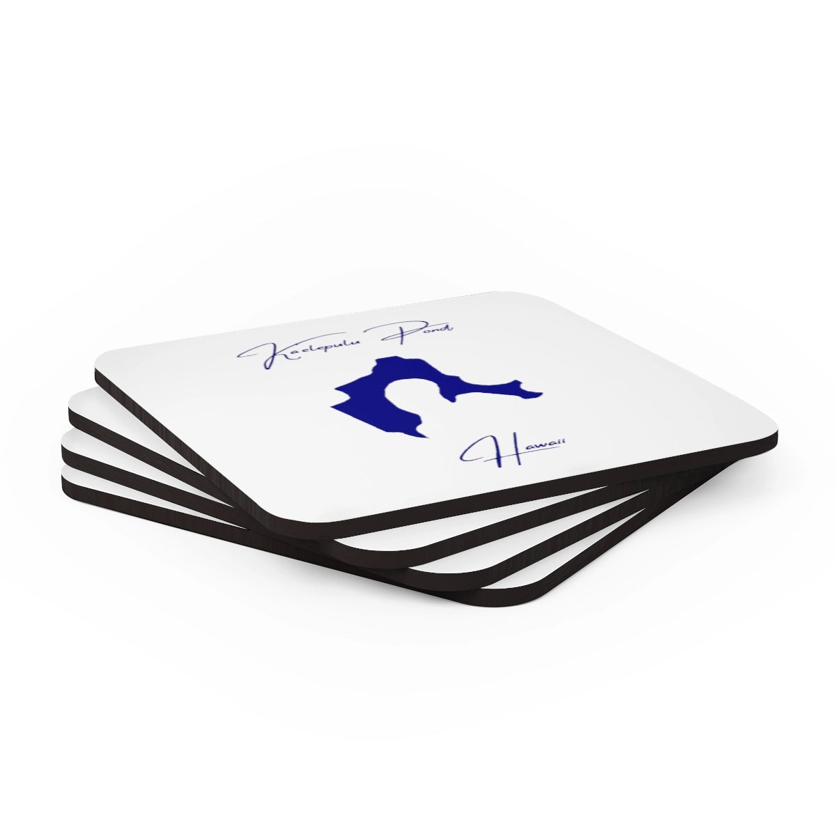 Hawaii Ka'elepulu Pond Coaster Set front position view from stacked 3.75 x 3.75.webp