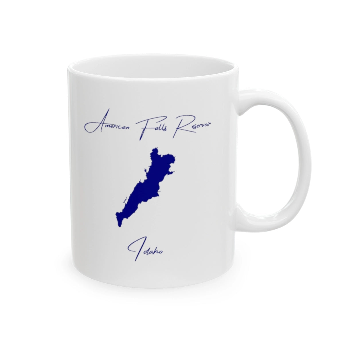 Idaho American Falls Reservoir Ceramic Mug other position view from right 11oz.webp