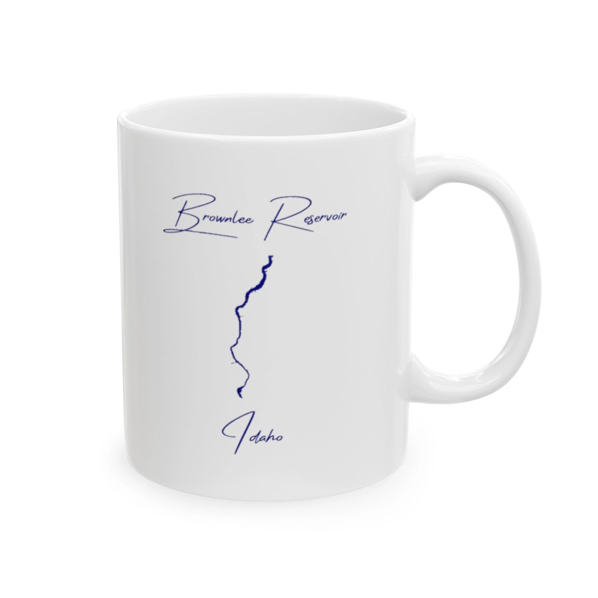 Idaho Brownlee Reservoir Ceramic Mug other position view from right 11oz.webp