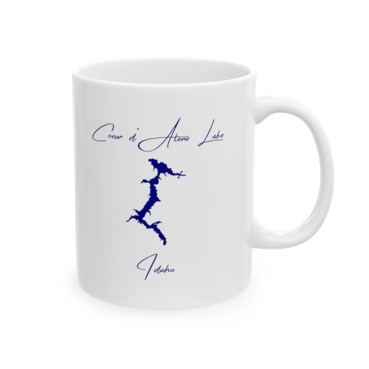 Idaho Coeur d'Alene Lake Ceramic Mug other position view from right 11oz.webp