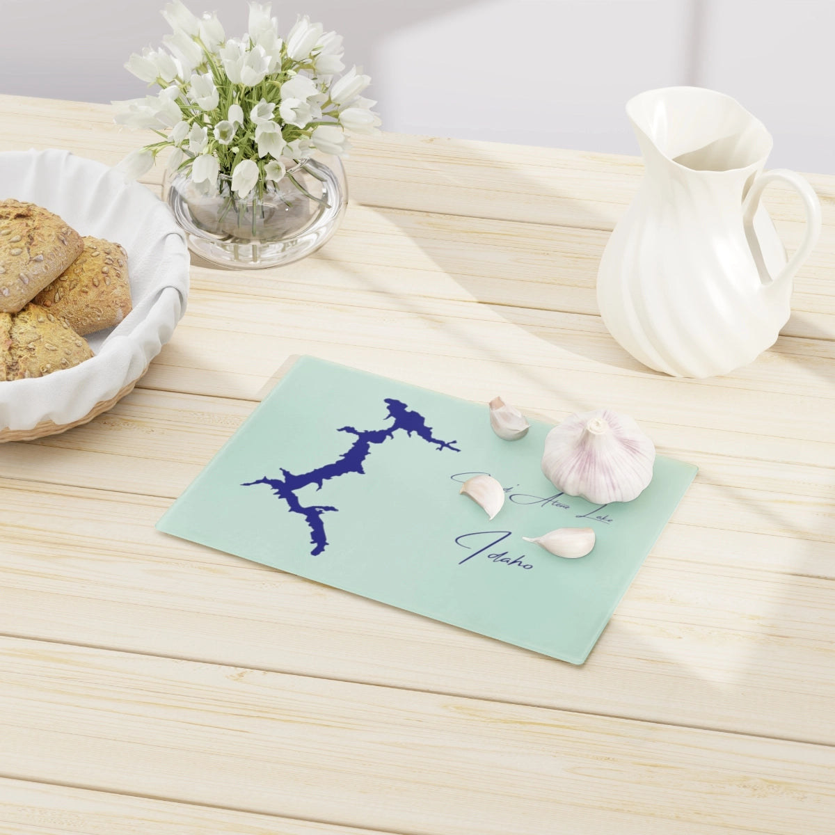 Idaho Coeur d'Alene Lake Cutting Board other position view from context-1 small.webp