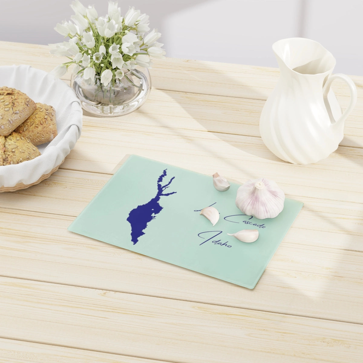 Idaho Lake Cascade Cutting Board other position view from context-1 small.webp