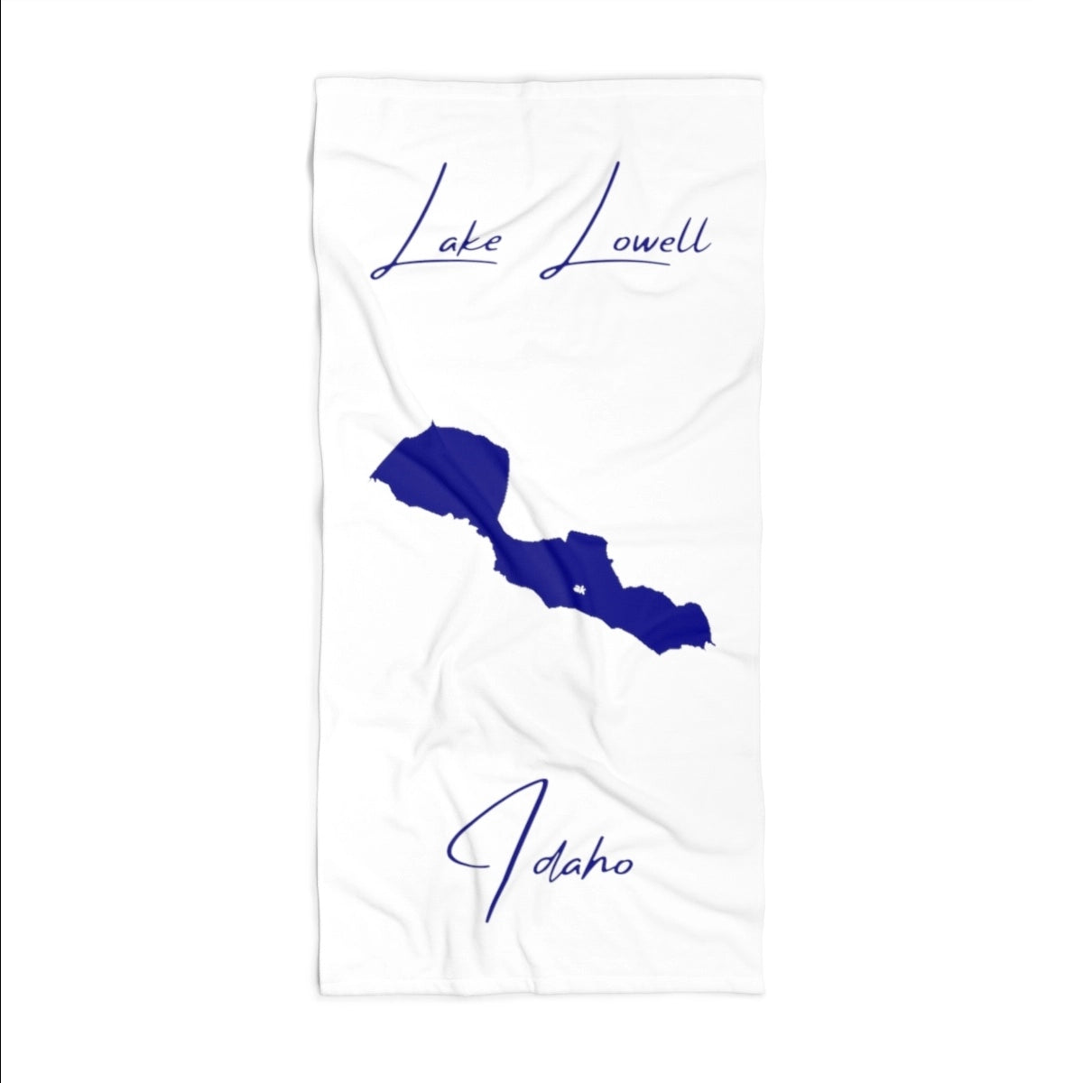 Idaho Lake Lowell Beach Towel front position view from front 36 x 72.webp