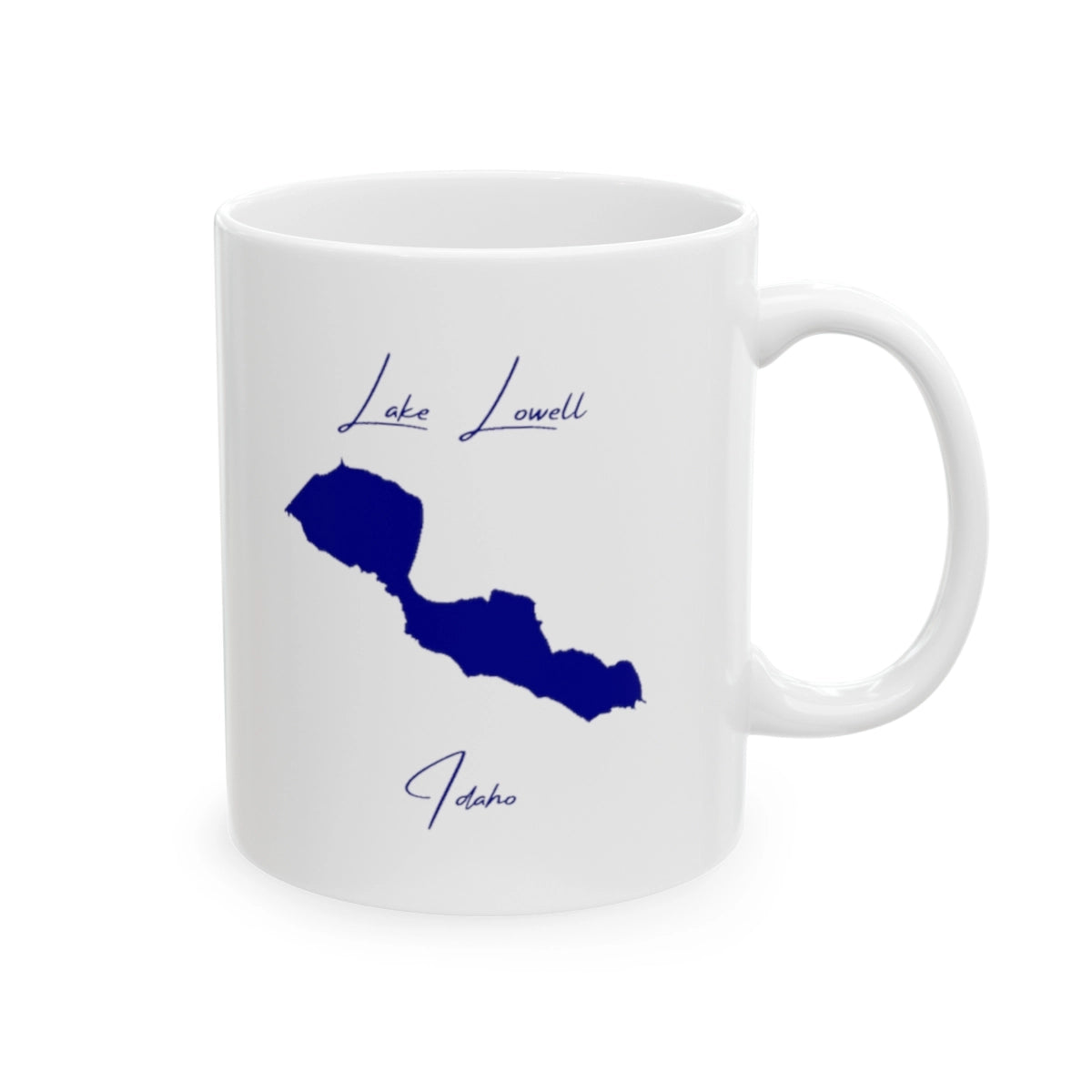 Idaho Lake Lowell Ceramic Mug other position view from right 11oz.webp