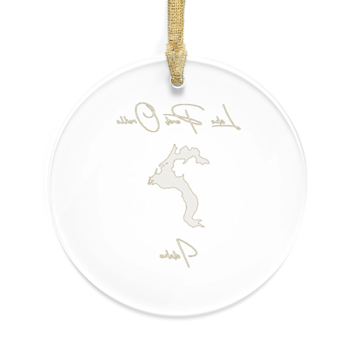 Idaho Lake Pend Oreille Tree Ornament other position view from back round.webp