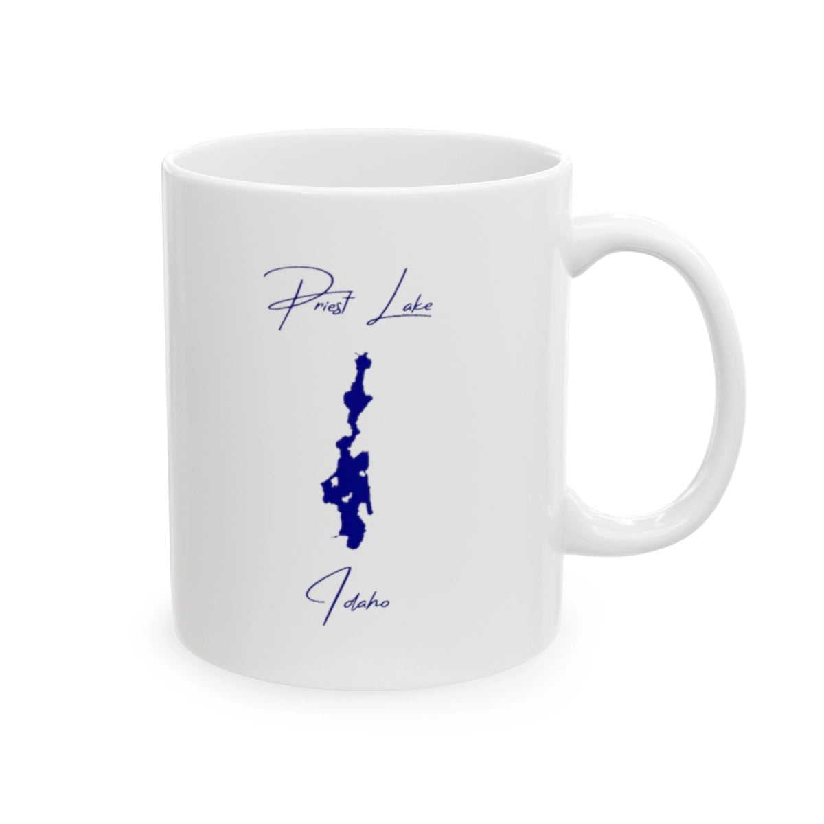 Idaho Priest Lake Ceramic Mug other position view from right 11oz.webp