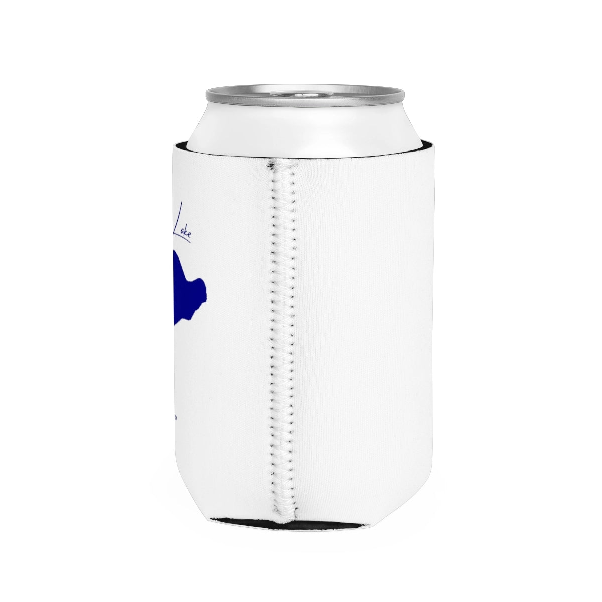 Idaho Stanley Lake Can Koozie all position view from right white.webp