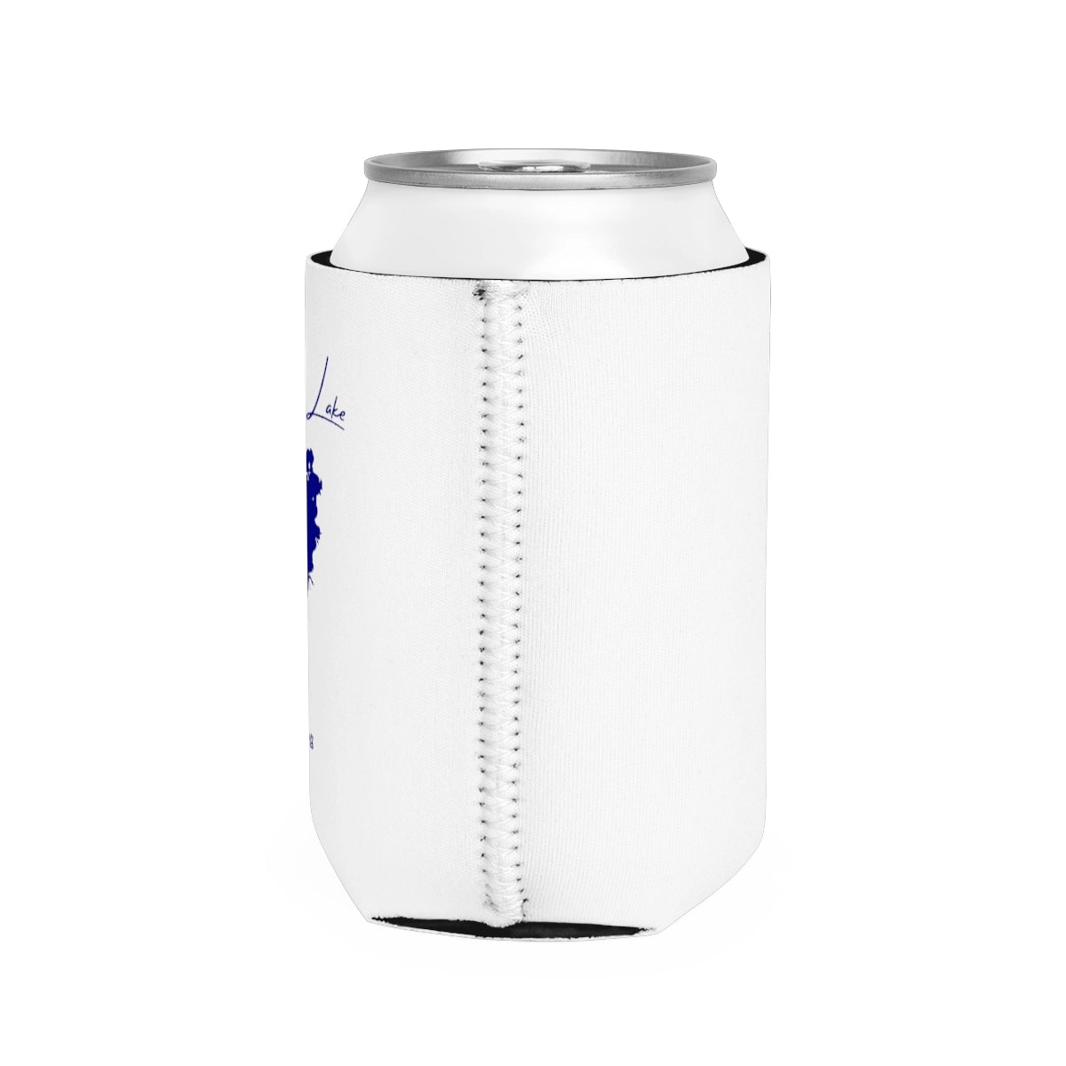 Illinois Carlyle Lake Can Koozie all position view from right white.webp