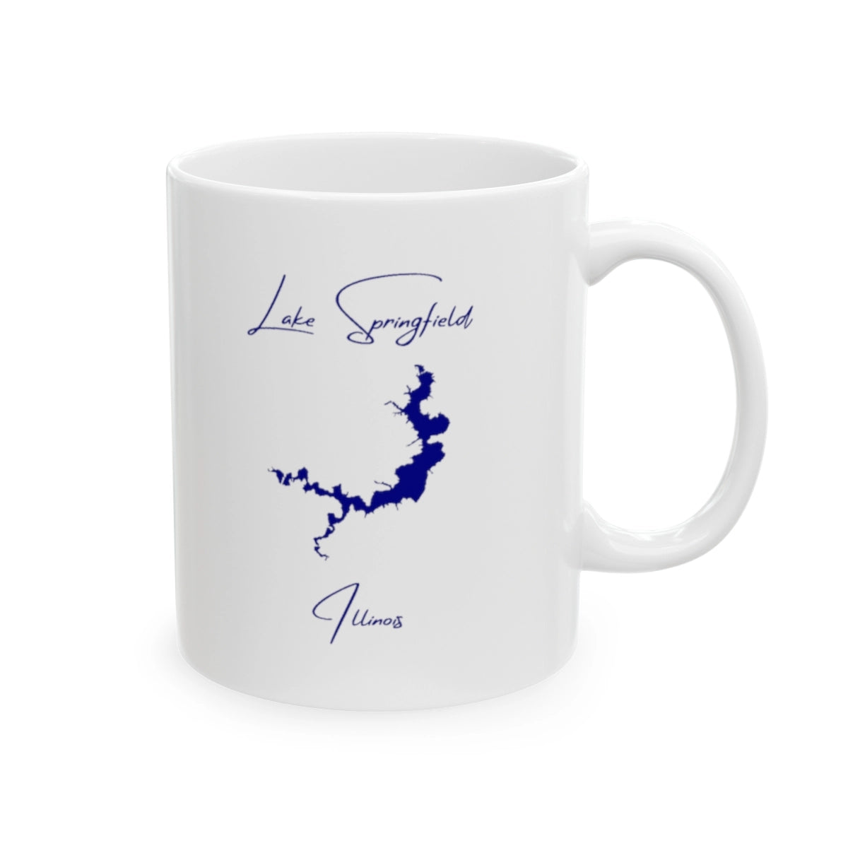 Illinois Lake Springfield Ceramic Mug other position view from right 11oz.webp
