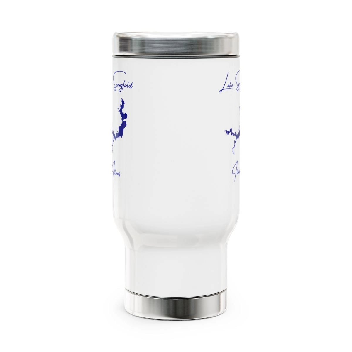 Illinois Lake Springfield Travel Mug other position view from front 14oz.webp