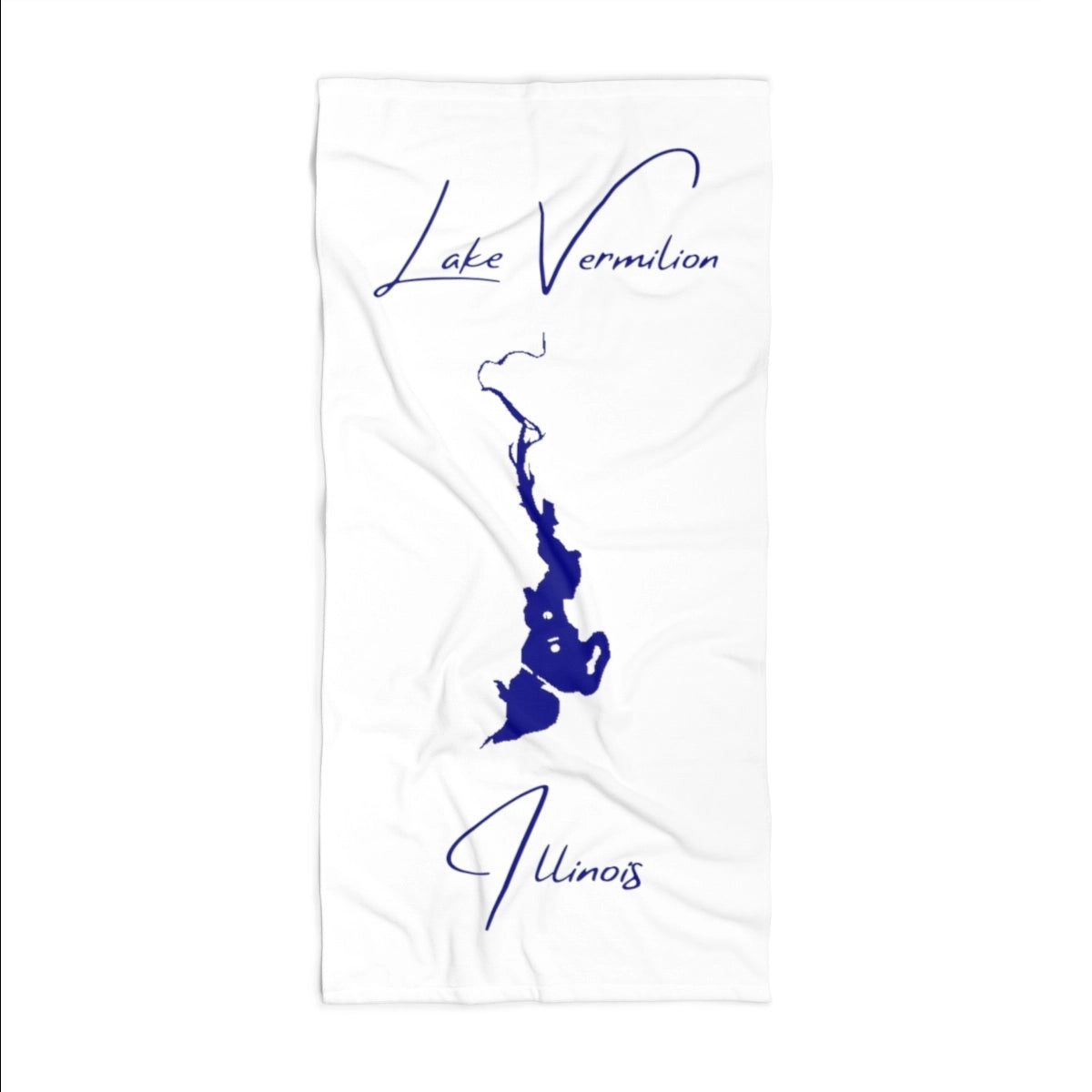 Illinois Lake Vermilion Beach Towel front position view from front 36 x 72.webp