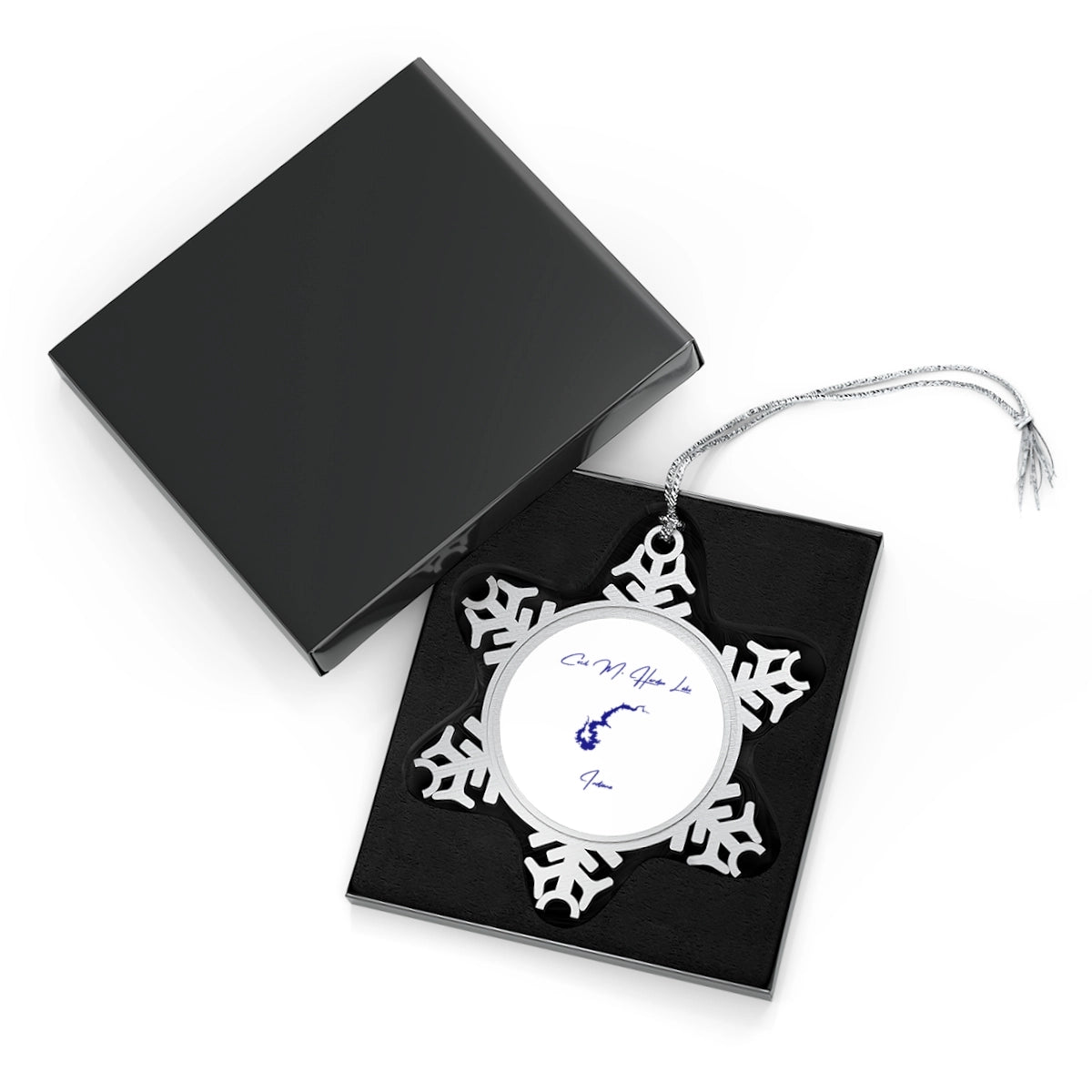 Indiana Cecil M. Harden Lake XMAS Ornament front position view from with-box one size.webp