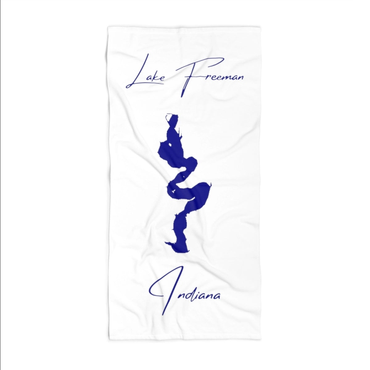 Indiana Lake Freeman Beach Towel front position view from front 36 x 72.webp