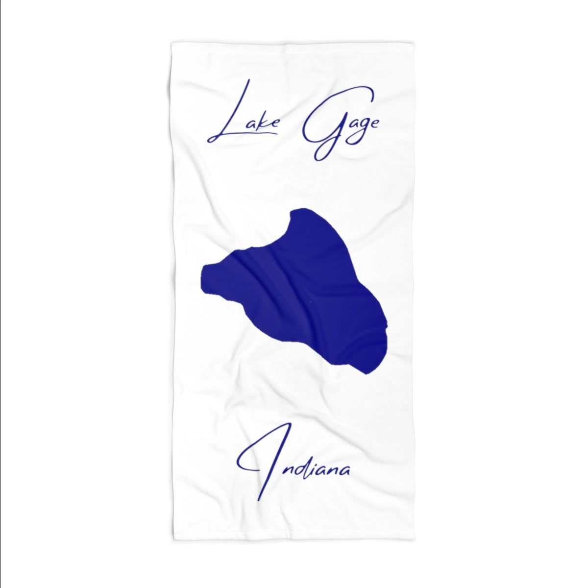 Indiana Lake Gage Beach Towel front position view from front 36 x 72.webp