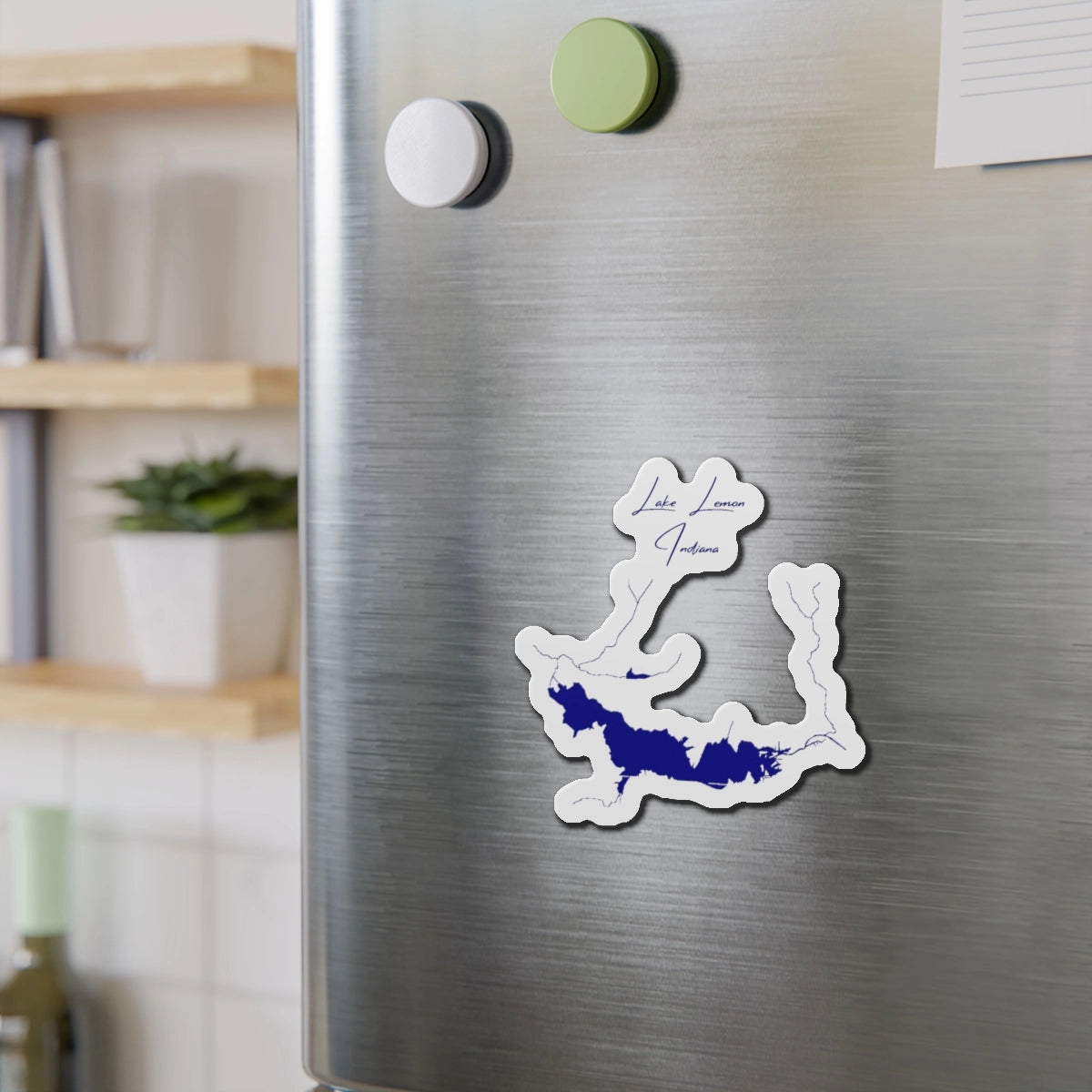 Indiana Lake Lemon Die Cut Magnet front position view from context-2 4 x 4.webp