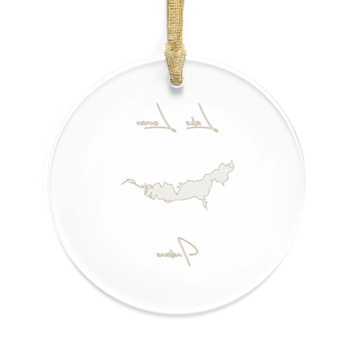 Indiana Lake Lemon Tree Ornament other position view from back round.webp