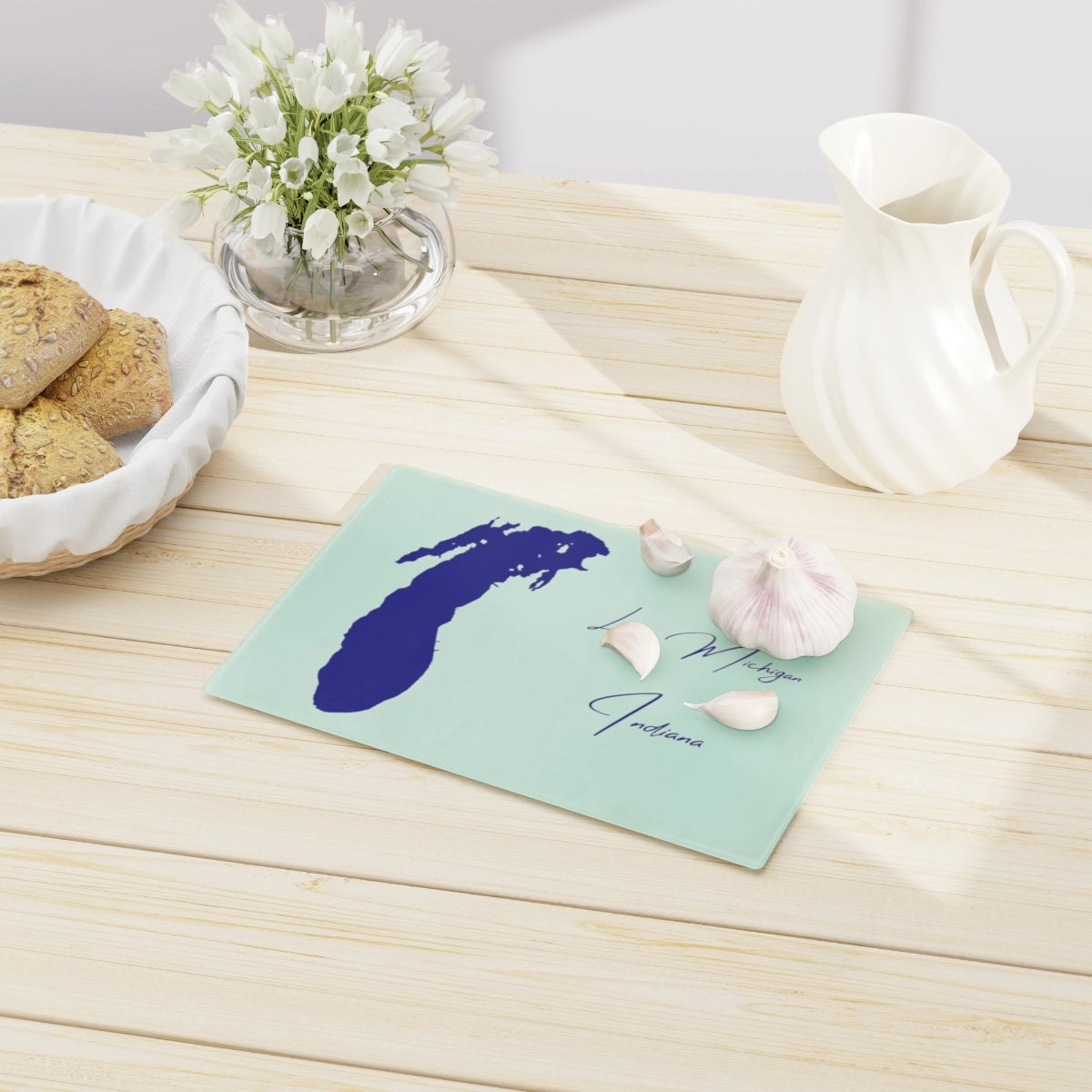 Indiana Lake Michigan Cutting Board other position view from context-1 small.webp