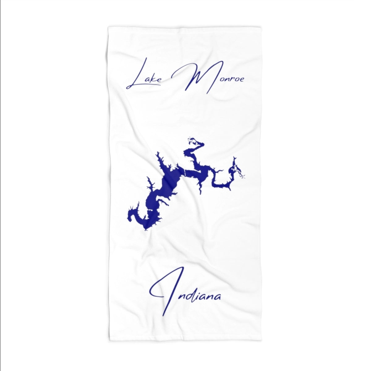 Indiana Lake Monroe Beach Towel front position view from front 36 x 72.webp