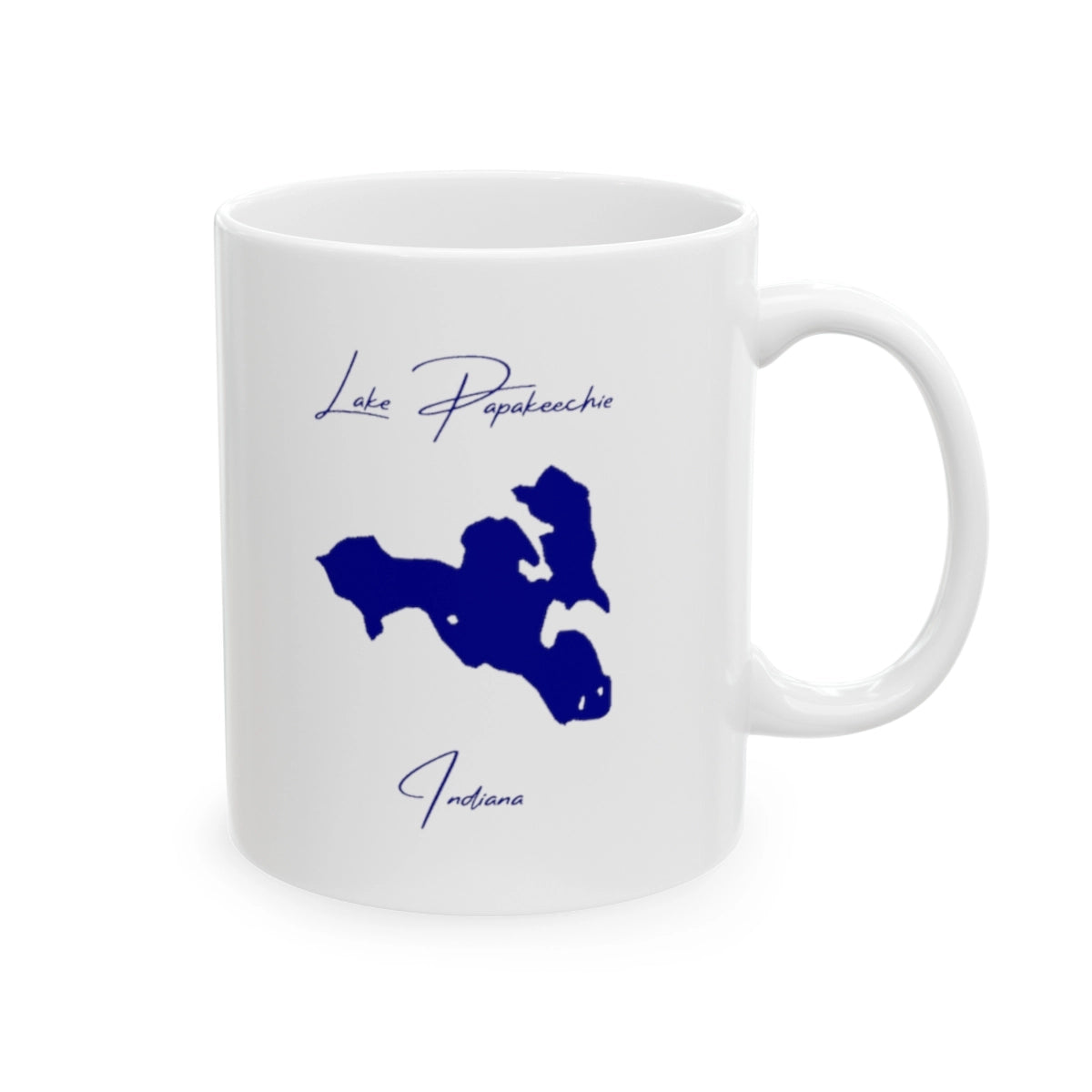 Indiana Lake Papakeechie Ceramic Mug other position view from right 11oz.webp