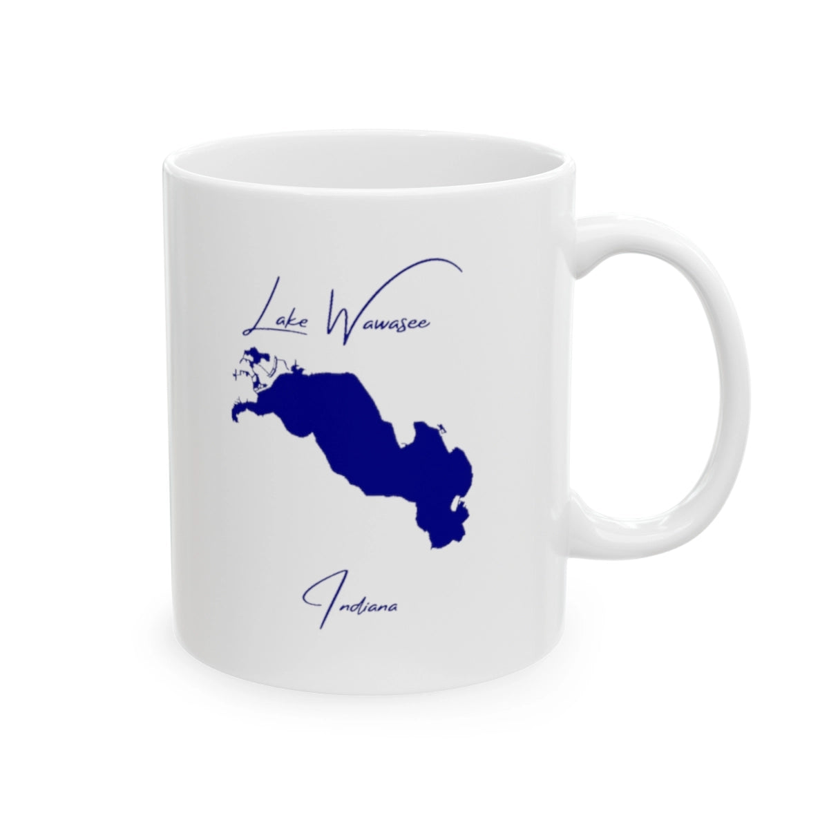 Indiana Lake Wawasee Ceramic Mug other position view from right 11oz.webp
