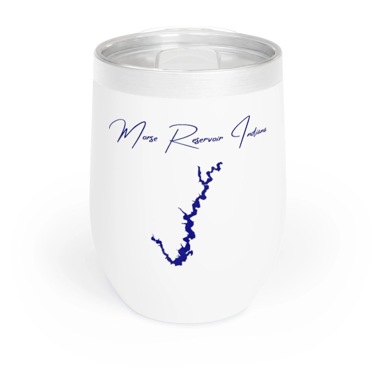 Indiana Morse Reservoir Wine Tumbler front position view from front white.webp