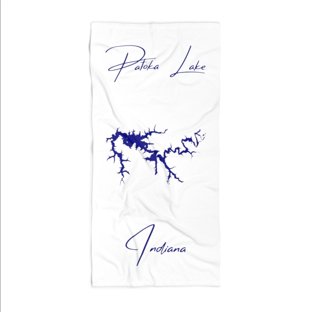 Indiana Patoka Lake Beach Towel front position view from front 36 x 72.webp