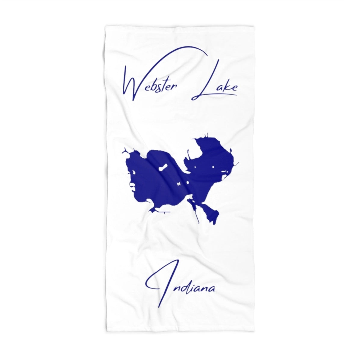 Indiana Webster Lake Beach Towel front position view from front 36 x 72.webp