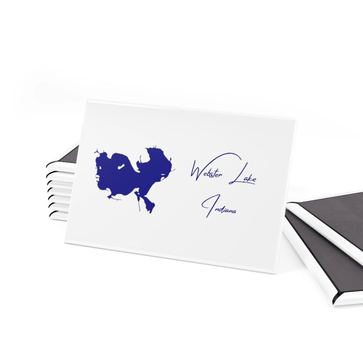 Indiana Webster Lake Magnet front position view from set 2 x 3.webp