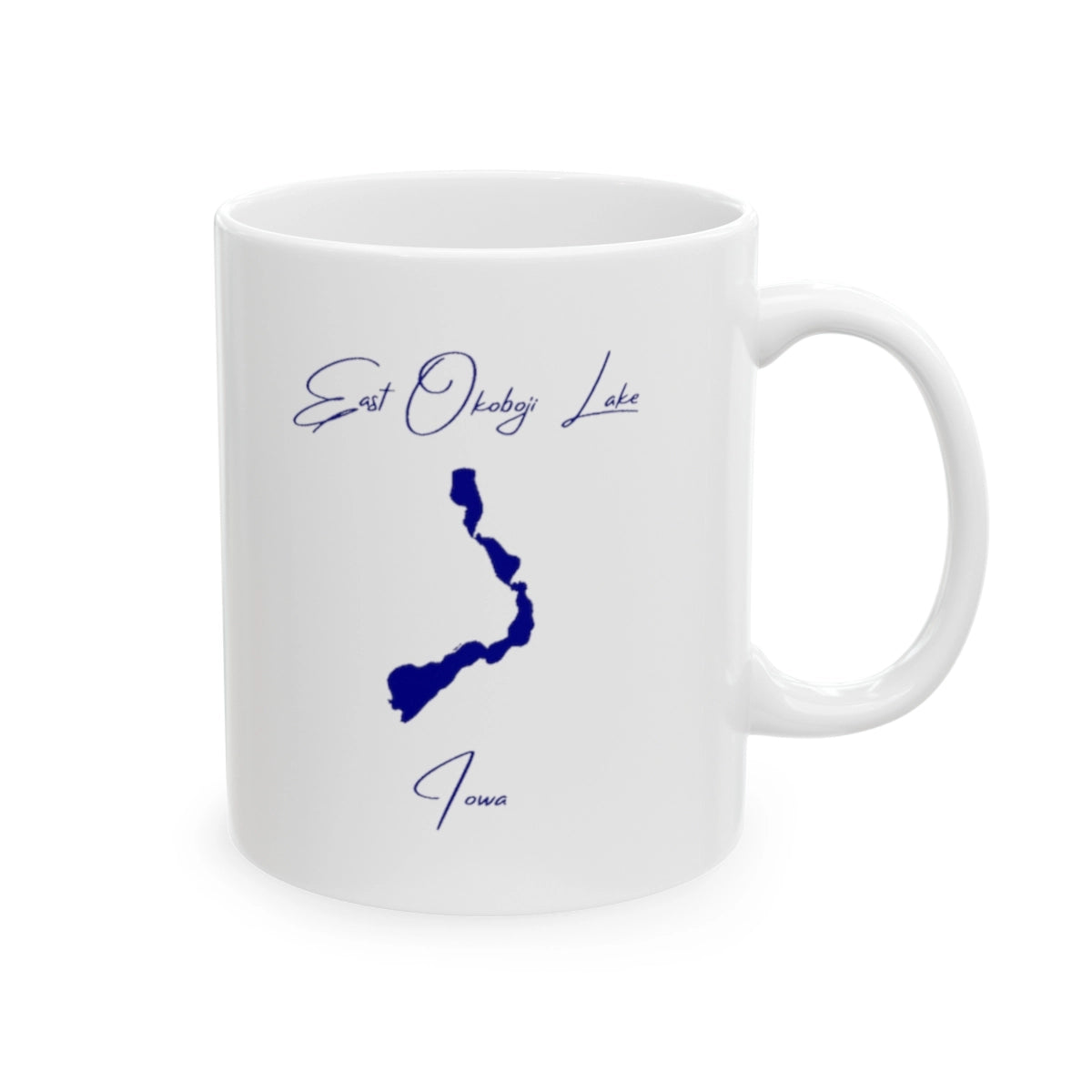 Iowa East Okoboji Lake Ceramic Mug other position view from right 11oz.webp