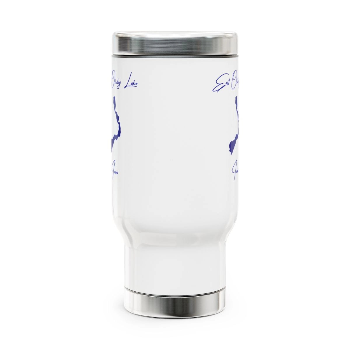 Iowa East Okoboji Lake Travel Mug other position view from front 14oz.webp