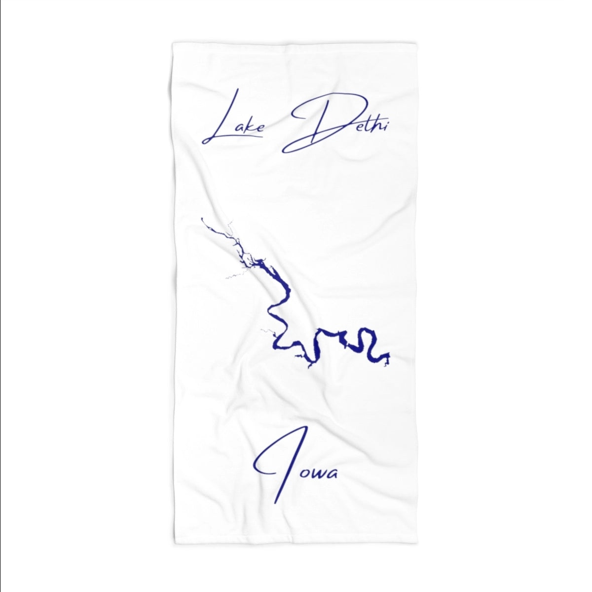 Iowa Lake Delhi Beach Towel front position view from front 36 x 72.webp