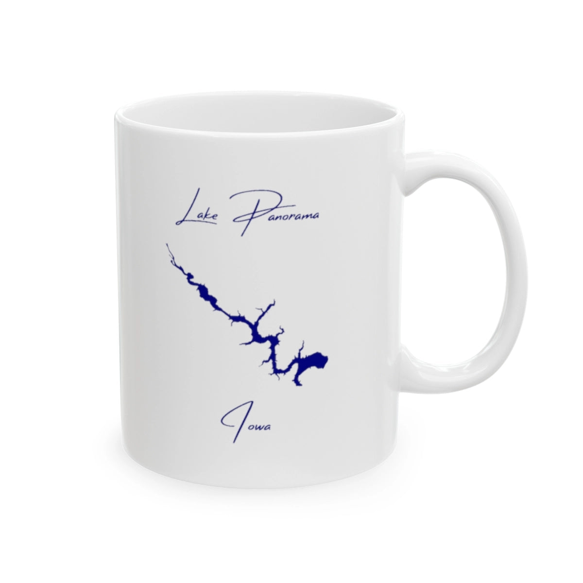 Iowa Lake Panorama Ceramic Mug other position view from right 11oz.webp