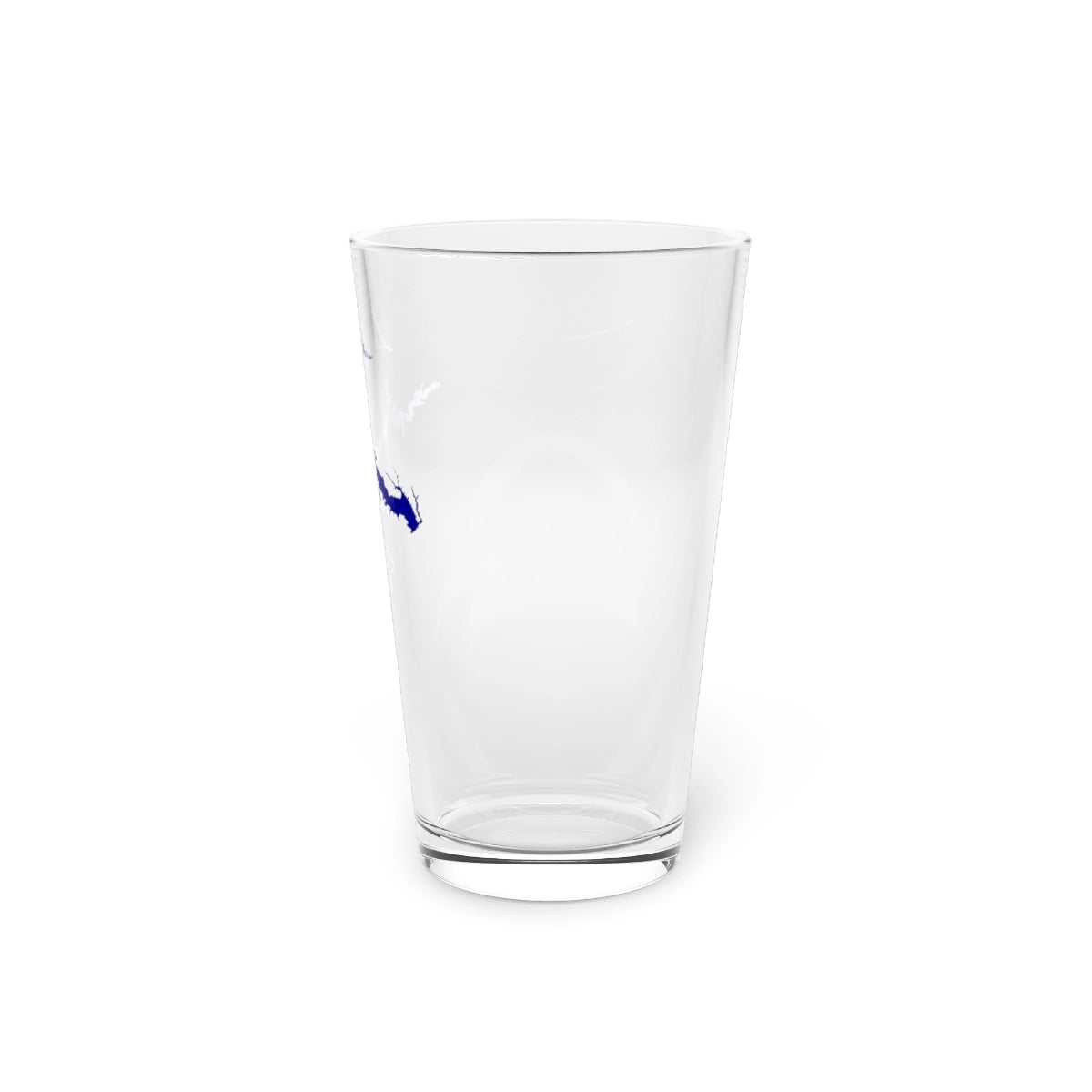 Iowa Lake Rathbun 16oz Pint Glass front position view from right 16oz.webp