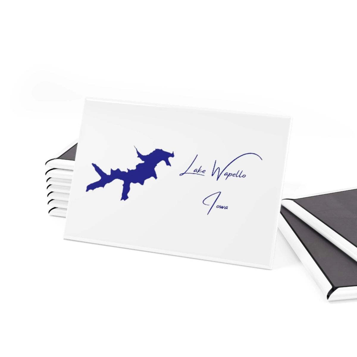 Iowa Lake Wapello Magnet front position view from set 2 x 3.webp