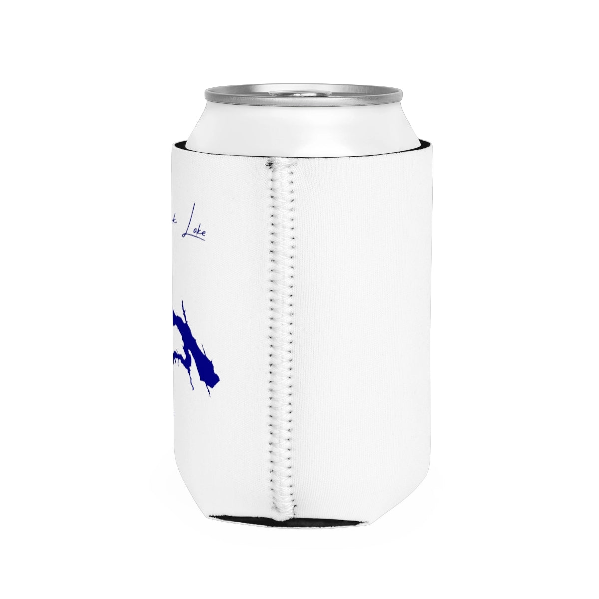 Iowa Red Rock Lake Can Koozie all position view from right white.webp