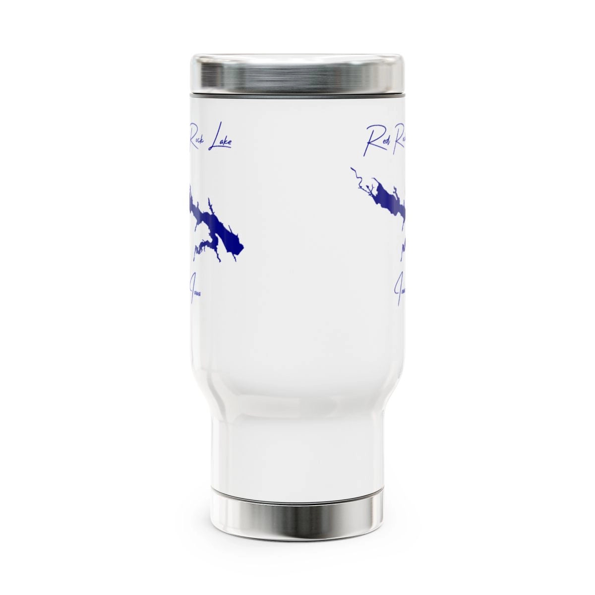 Iowa Red Rock Lake Travel Mug other position view from front 14oz.webp