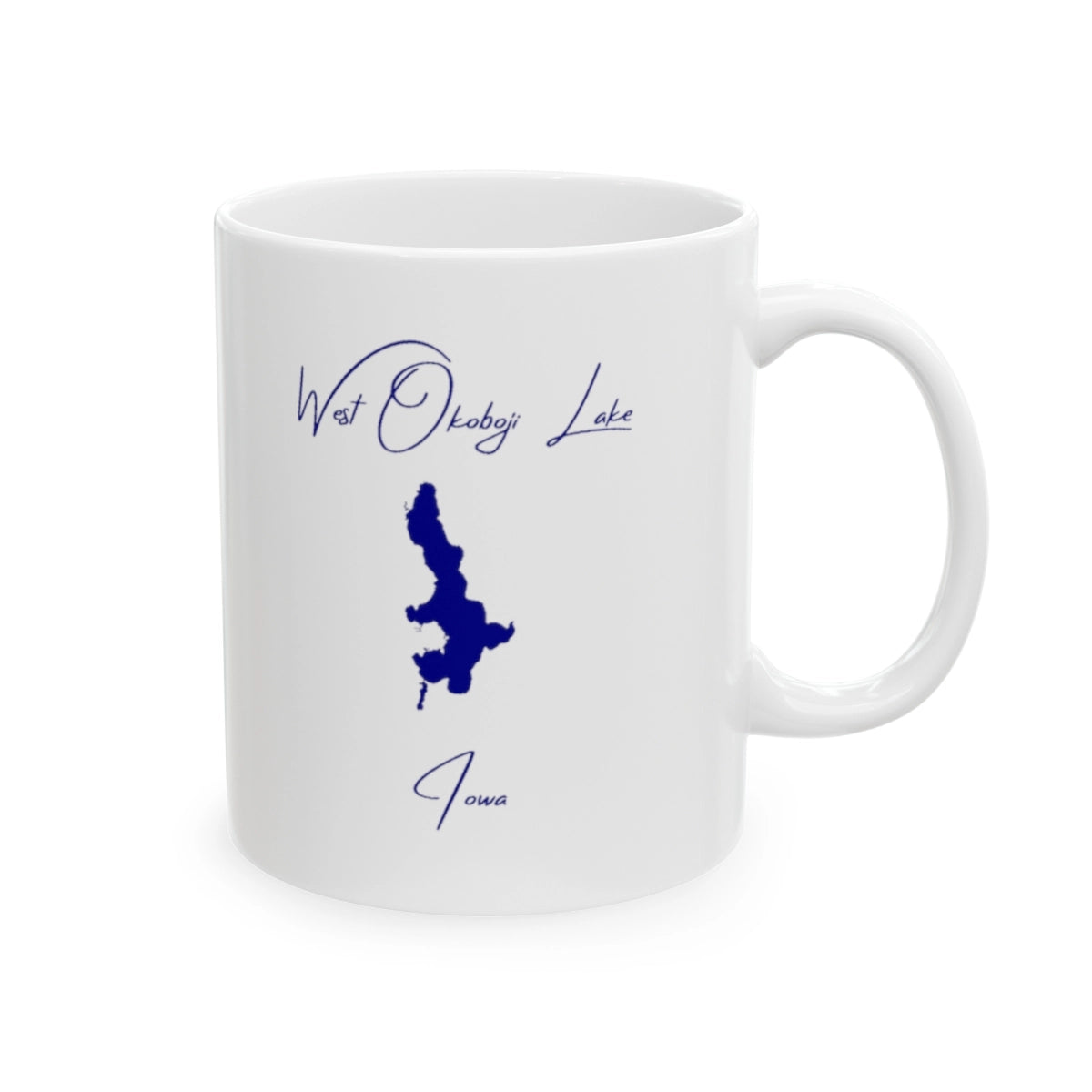 Iowa West Okoboji Lake Ceramic Mug other position view from right 11oz.webp