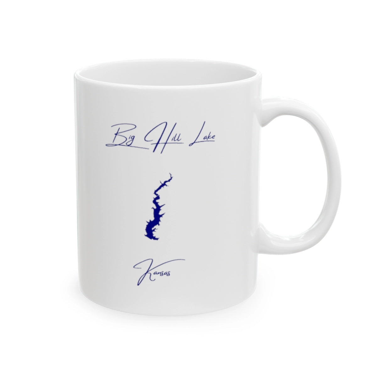 Kansas Big Hill Lake Ceramic Mug other position view from right 11oz.webp