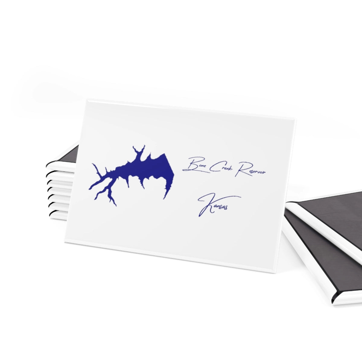 Kansas Bone Creek Reservoir Magnet front position view from set 2 x 3.webp