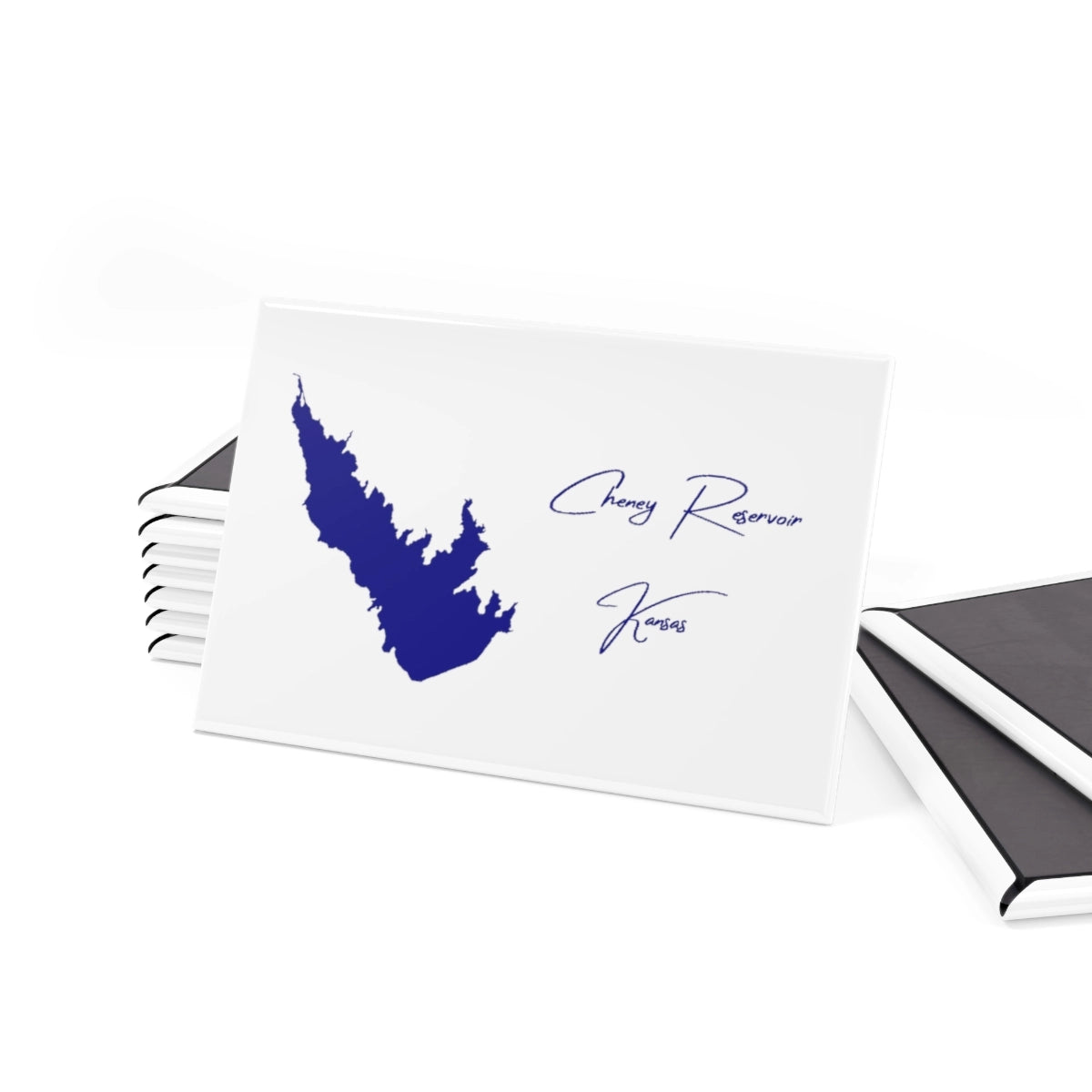 Kansas Cheney Reservoir Magnet front position view from set 2 x 3.webp