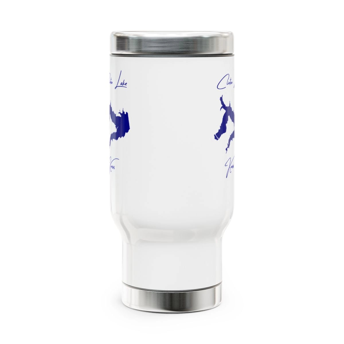 Kansas Clinton Lake Travel Mug other position view from front 14oz.webp