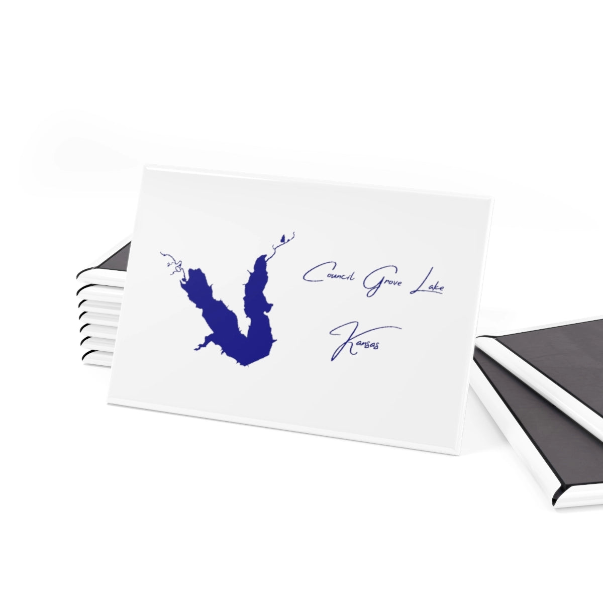 Kansas Council Grove Lake Magnet front position view from set 2 x 3.webp