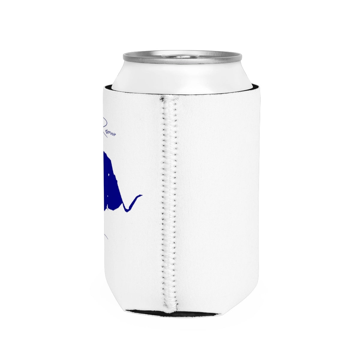 Kansas Kirwin Reservoir Can Koozie all position view from right white.webp