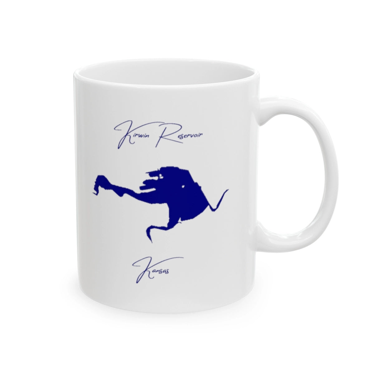 Kansas Kirwin Reservoir Ceramic Mug other position view from right 11oz.webp