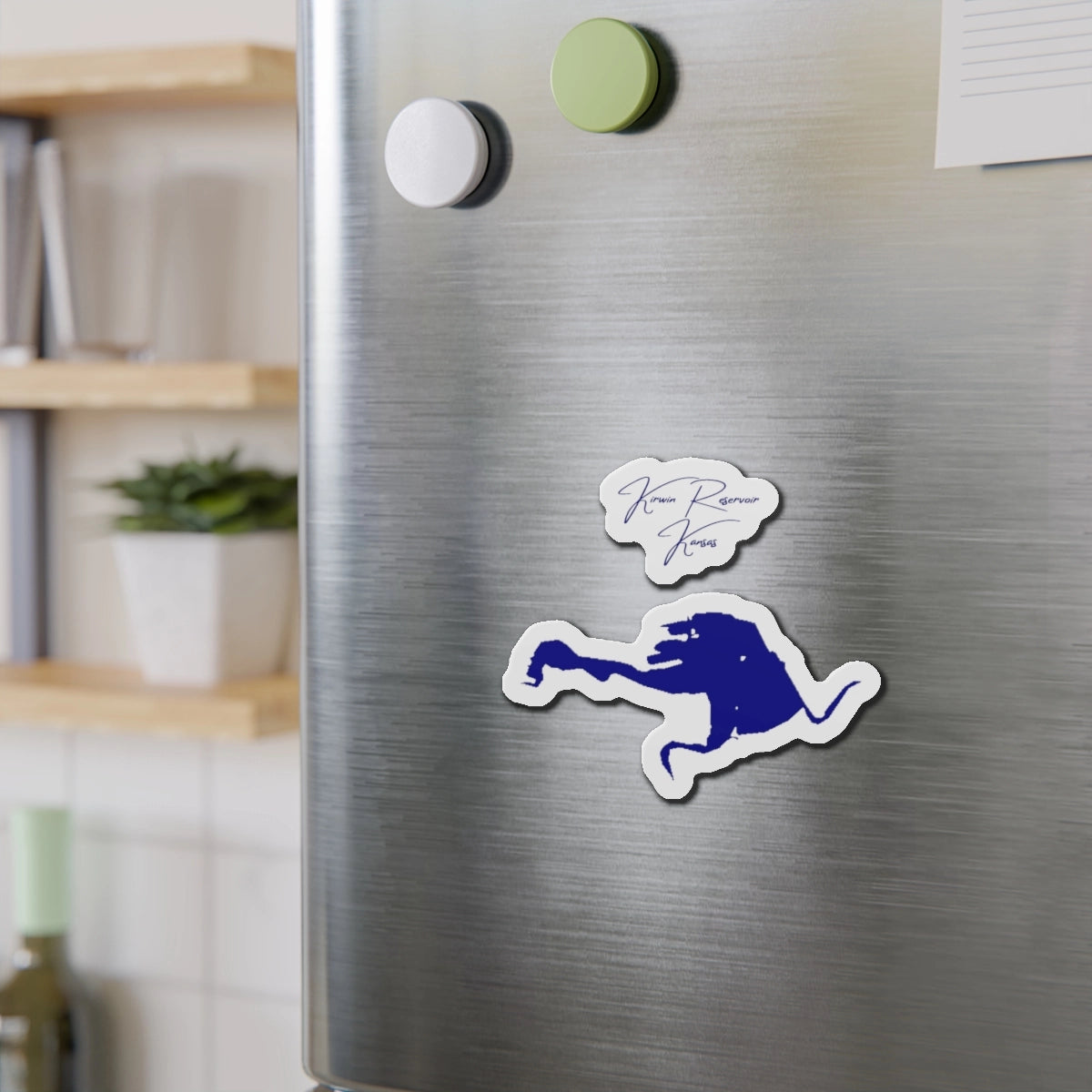 Kansas Kirwin Reservoir Die Cut Magnet front position view from context-2 4 x 4.webp