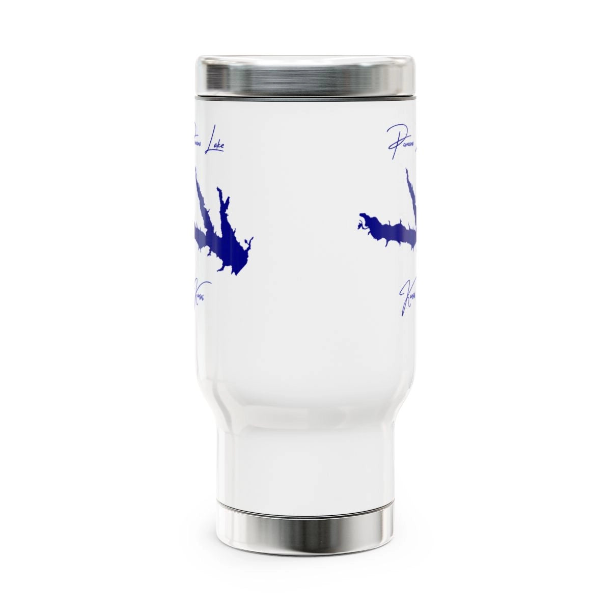 Kansas Pomona Lake Travel Mug other position view from front 14oz.webp