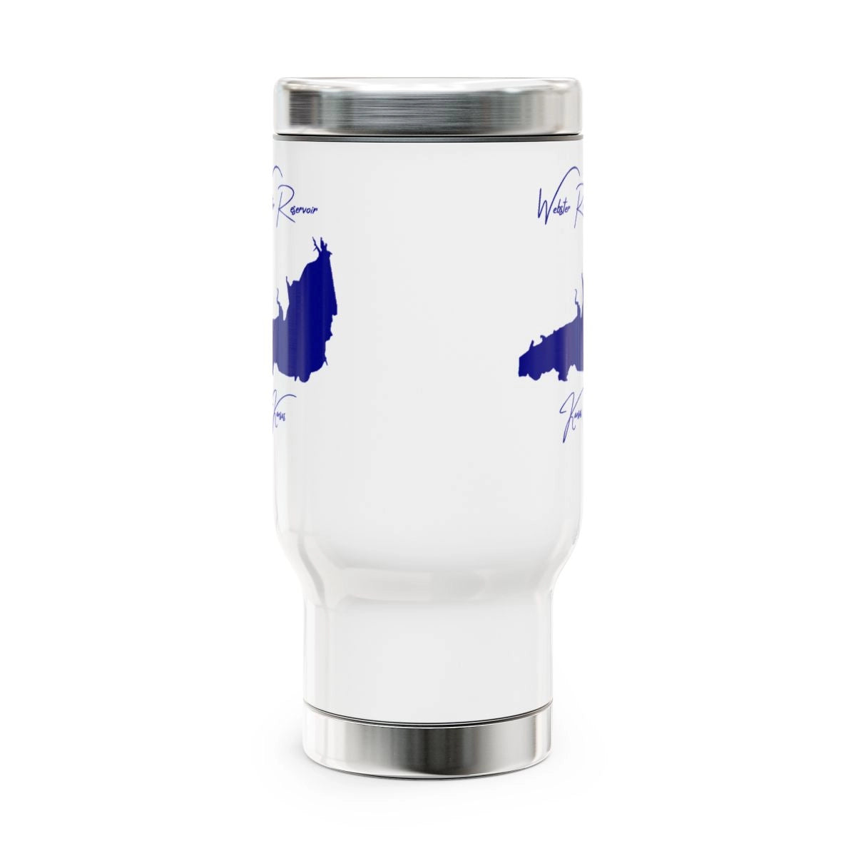 Kansas Webster Reservoir Travel Mug other position view from front 14oz.webp