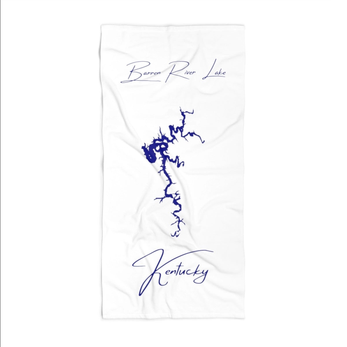 Kentucky Barren River Lake Beach Towel front position view from front 36 x 72.webp