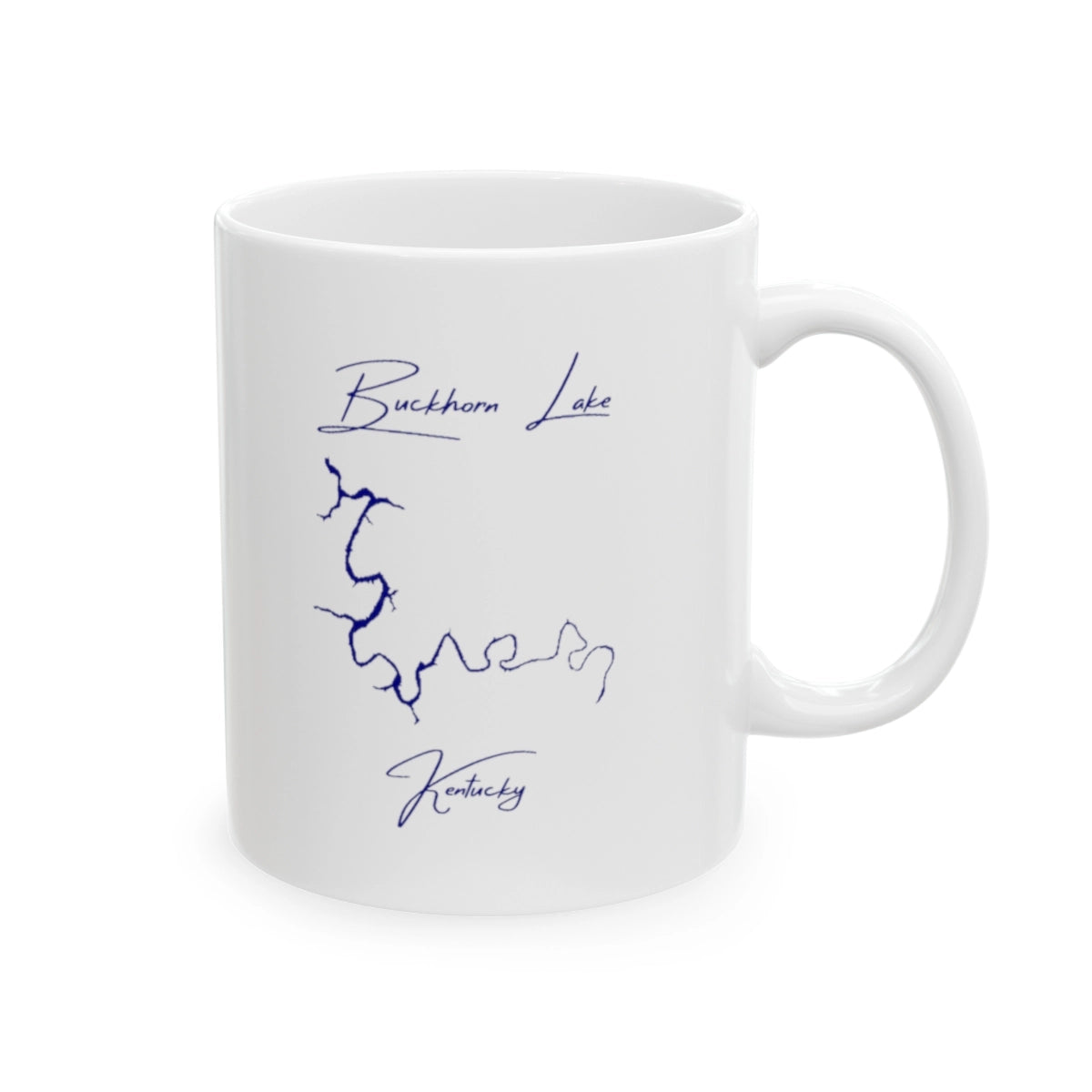 Kentucky Buckhorn Lake Ceramic Mug other position view from right 11oz.webp