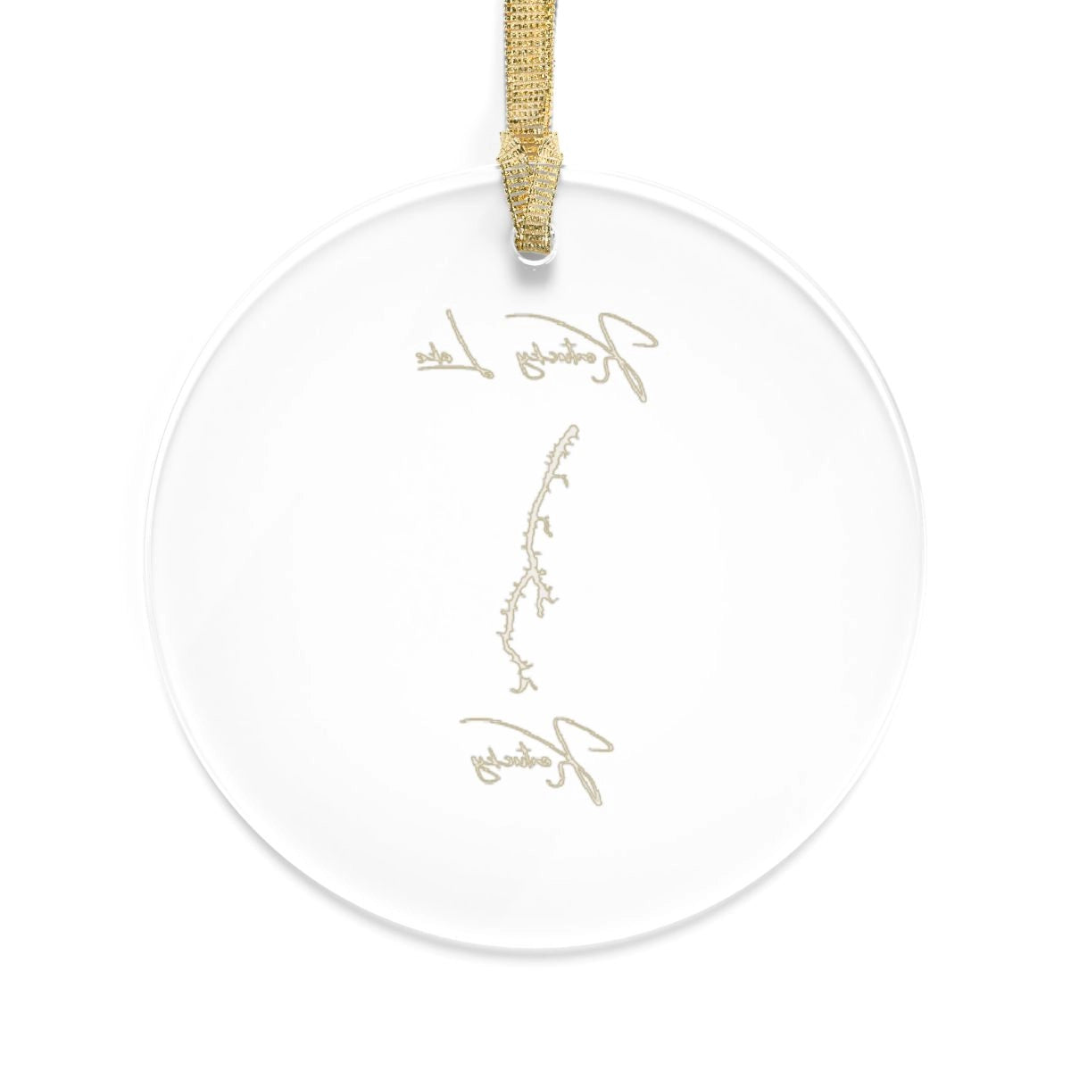 Kentucky Kentucky Lake Tree Ornament other position view from back round.webp